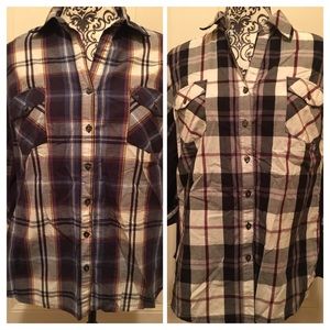 Zac & Rachel Plaid Shirts Bundle. Size 1X.